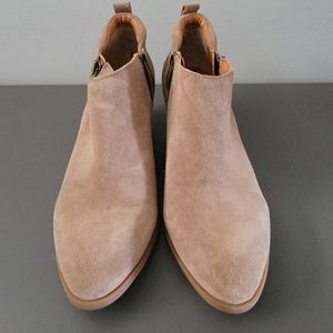 Franco Sarto Suede Ankle Boots Size 7.5